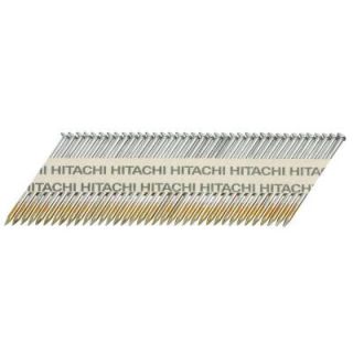 Hitachi 3 1/2 in. x 0.131 in. Smooth Shank Clipped Head Paper Tape Framing Brite Basic Nails (2,500 Pack) 15126