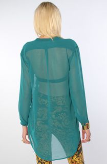 MINKPINK The Flawless Shirt in Emerald