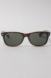Ray Ban Sunglasses Rectangular Wayfarer Dark Tint plastic framed Tortoise