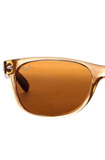 Ray Ban Sunglasses 55mm New Wayfarer in Honey Brown & Black