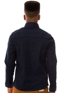 Mark Jonster Shirt Pullover Buttondown in Indigo Denim Blue