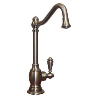 Whitehaus Single Handle Drinking Water Faucet in Brushed Nickel WHFH C3132 BN