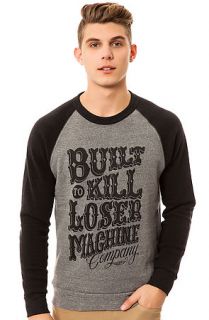 Loser Machine Sweatshirt Character Crewneck in Grey