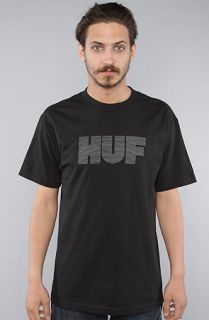 HUF The Thin Line Tee in Black