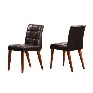 HomeSullivan Lille Walnut Side Chair (Set of 2) 402537S[2PC]
