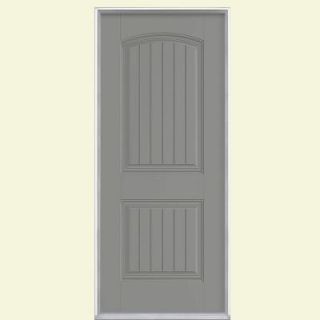 Masonite Cheyenne 2 Panel Painted Smooth Fiberglass Entry Door with No Brickmold 34603