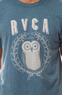 RVCA Tee Owl Crew in Blue