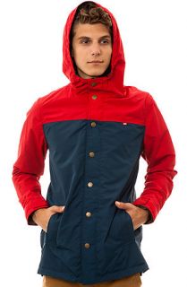 The Obey Hunter Reversible Jacket in Red and Navy