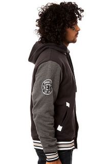 Mitchell & Ness Jacket Brooklyn Nets 2nd Quarter Fleece in Black and Grey
