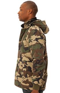 Obey Jacket Wesson Field in Green Camo