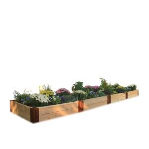 Frame It All Two Inch Series 4 ft. x 16 ft. x 12 in. Cedar Raised Garden Bed Kit 300001119