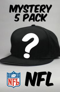 Vintage Deadstock Mystery NFL Football Snapback Hat 5 Pack