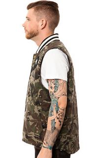 RockSmith Jacket Head Ninja Vest in Woodland Camo