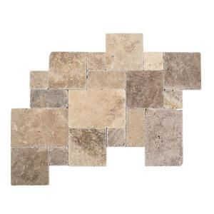 Daltile Travertine Andes Gray Paredon Pattern Floor and Wall Tile Kit (6 sq. ft / case) TS35PATTERN1P