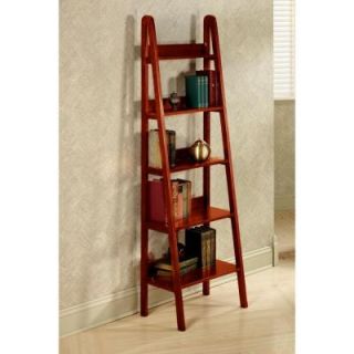 Home Decorators Collection Torrence 18 in. W Dark Walnut 5 Shelf Ladder Bookshelf 2853700860