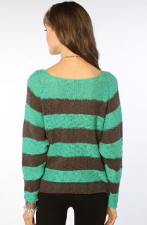 Vans  The Honeycomb Dolman Sweater in Sea Green