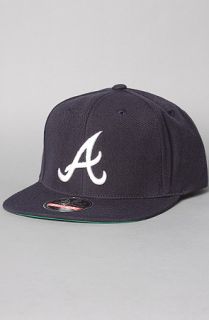 American Needle Hats The Atlanta Braves Cooperstown Snapback Hat in Navy