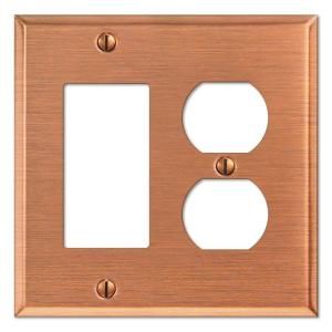 Creative Accents Steel 1 Decorator 1 Outlet Wall Plate   Antique Copper 9AC128