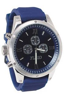 Flud Watches The Order Watch in Silver Navy