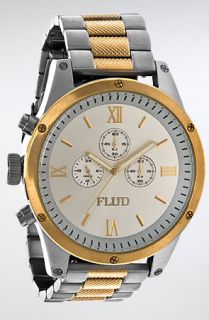 Flud Watches The Order Watch With Interchangeable Bands in Silver White