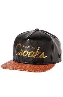 Crooks and Castles Hat Thuxury Crooks Strapback in Black