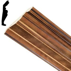 Fasade 1.063 in. x 6 in. x 96 in. Wood Antique Bronze Classic Style Ceiling Crown Molding 175 31