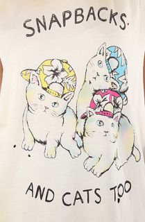 UNIF Tee Cats Muscle Tee in White