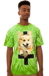 Flying Coffin The Hell Hound Tie Dye Tee in Green