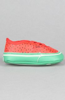 Vans  The Infant Authentic Sneaker in Watermelon Red