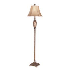 Filament Design Stewart 62 in. Weathered Gold Incandescent Floor Lamp CLI WUP6588904