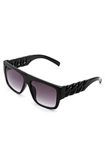King Ice Black on Black Curb Chain Sunglasses