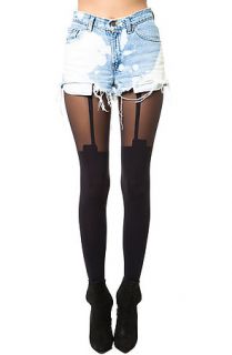 House of Holland Tights The Super Suspender in Black