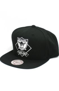 123SNAPBACKS Oakland Raiders Arched Diamond Logo Snapback HatBlack