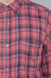 CHAMBERS The Oneway Buttondown Shirt in Off Red Plaid