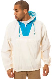 BURIED ALIVE VINTAGE The Colorblock Anorak in White Black
