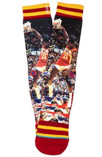 Stance Socks Socks NBA Legends Dominique Wilkins Socks in Red & Yellow