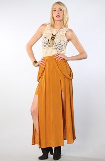 Ladahk Skirt Lady Lux Maxi Skirt in Gold