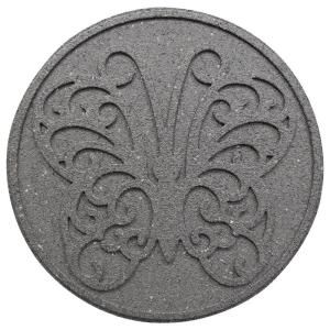 Envirotile 18 in. x 18 in. Reversible Butterfly Gray Stepping Stone (2 Pack) MT5000816