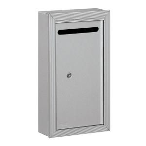 Salsbury Industries 2260 Series Aluminum Slim Surface Mounted Private Letter Box with Commercial Lock 2260AP