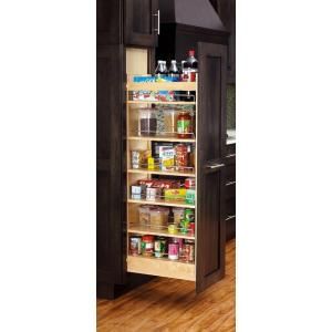 Rev A Shelf 43 in. x 11 in. x 22 in. Wood Tall Pantry with Slide 448 TP43 11 1
