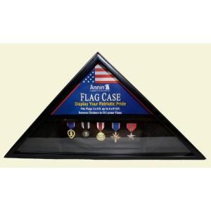 Annin Flagmakers Black Wood Flag Case for 3 ft. x 5 ft. and 5 ft. x 9.5 ft. Flags 700340