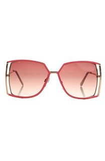 Le Specs Sunglasses Siren in Coral and Gold