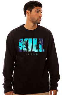 Kill Brand The Tropical Swag Logo Crewneck Sweatshirt in Black