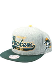 123STRAPBACKS Green Bay Packers Tailsweeper Wool Strapback HatGrayGreen