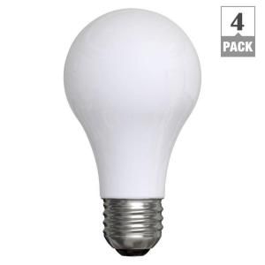 GE 60 Watt Incandescent A19 Light Bulb (4 Pack) FAM36 60A/XSW