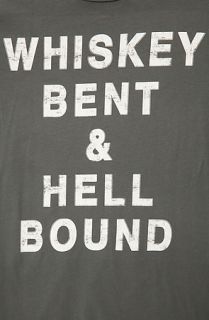 Blood Is The New Black Tee George Christopher Whisky Bent Crew in Gray