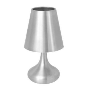 Lumisource 10 in. Silver Touch Table Lamp LS L GENIE SV