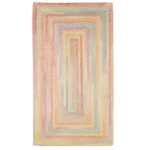 Capel Country Grove Concentric Buttercup 3 ft. x 5 ft. Area Rug 0058QS03000500150