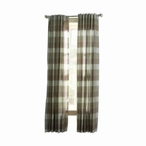 Martha Stewart Living Spring Melt Faux Silk Plaid Curtain, 95 in. Length 1611013