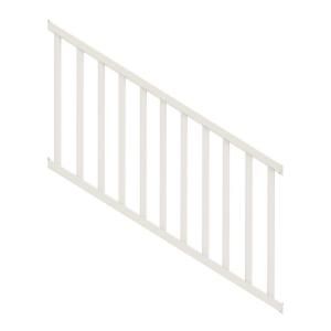 Veranda 6 ft. x 36 in. Vinyl White Select Stair Rail with Square Balusters 73012458